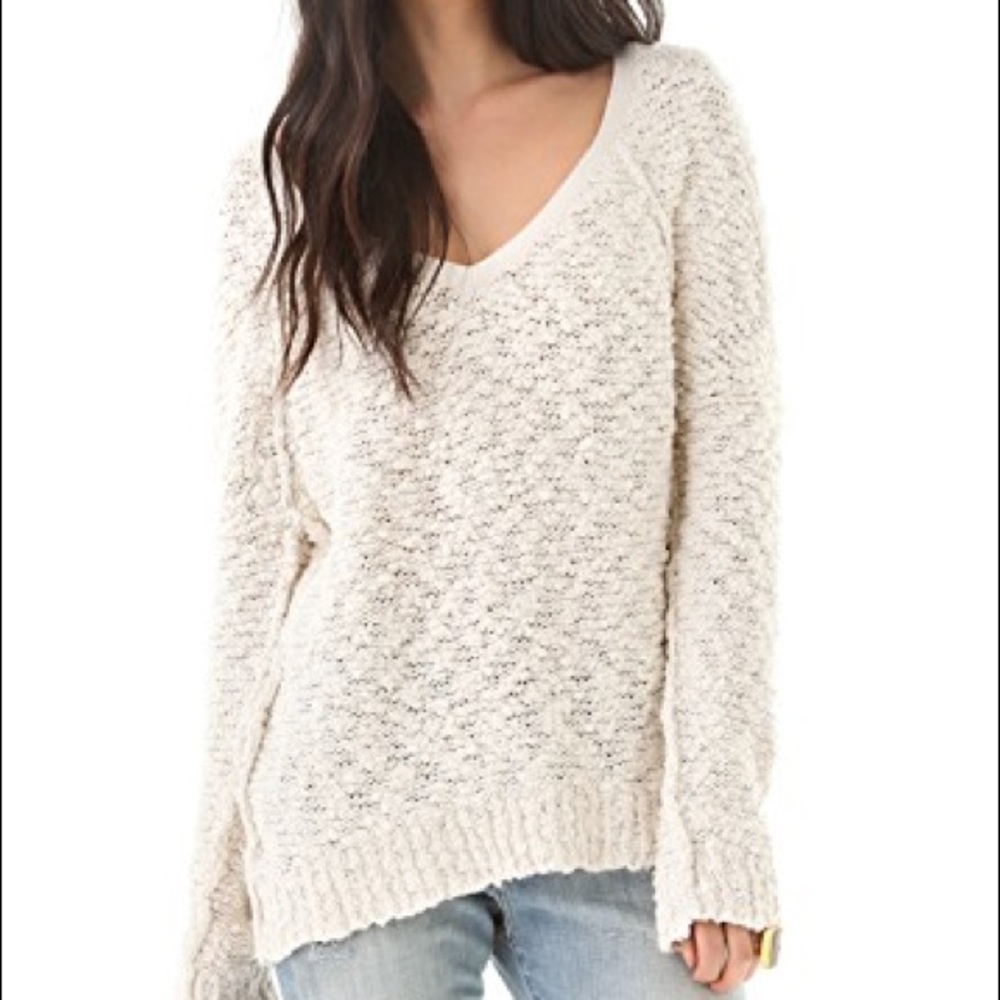 Free People Songbird V-neck Sweater